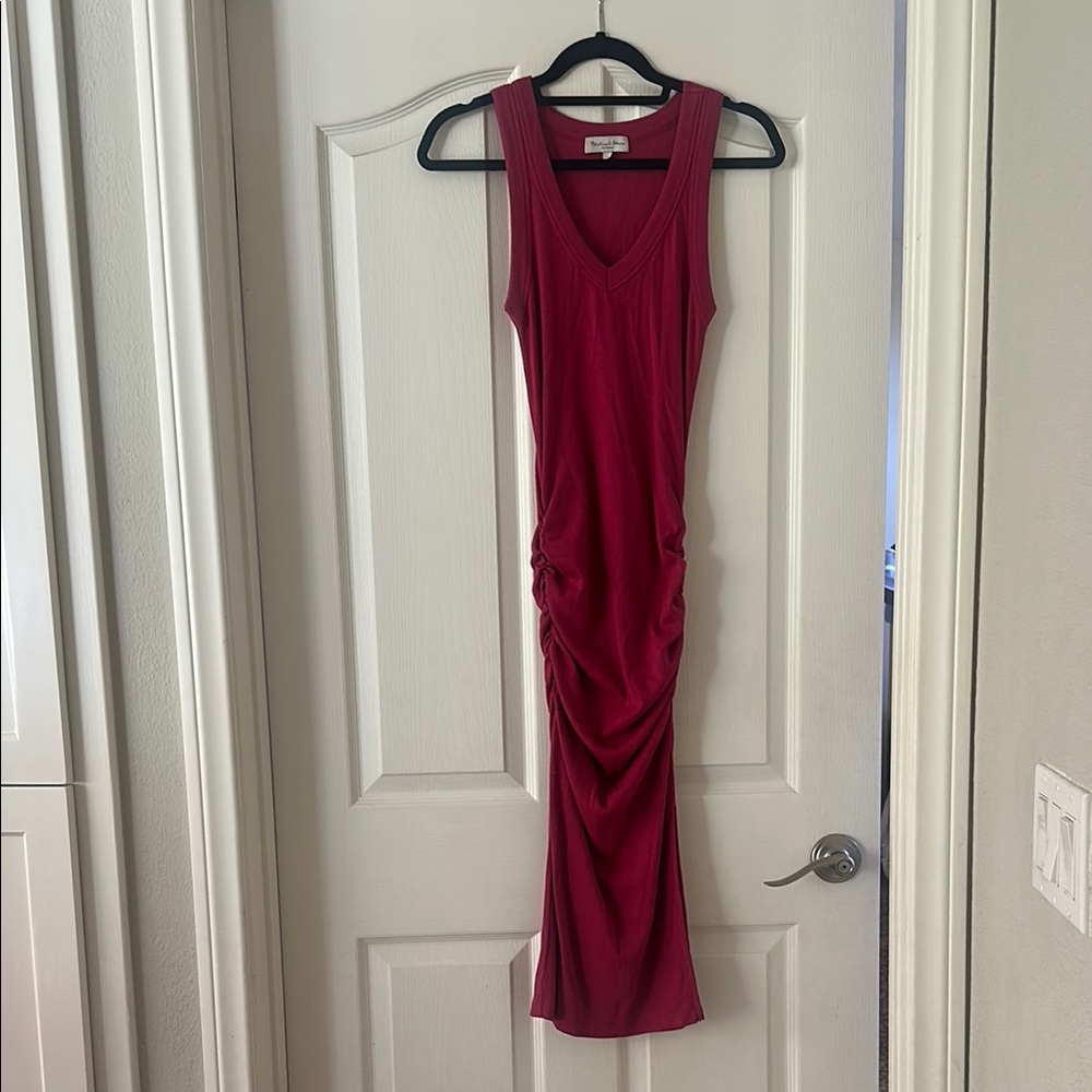 Michael Stars v-neck ribbed dress